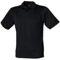 Noir - Front - Henbury - Polo à manches courtes - Homme