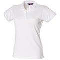 Blanc - Front - Henbury - Polo sport à forme ajustée - Femme