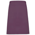 Aubergine - Front - Premier - Tablier mi-long (Lot de 2)