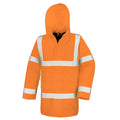 Orange - Front - Result Core - Veste coupe vent et imperméable, haute visibilité (Lot de 2)