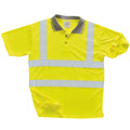 Jaune - Front - Portwest - Polo haute visibilité unisexe  (Lot de 2)