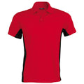 Rouge-Noir - Front - Kariban - Polo à manches courtes - Homme