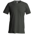 Gris - Front - T-shirt à manches courtes coupe cintrée Kariban pour homme