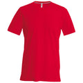 Rouge - Front - T-shirt à manches courtes coupe cintrée Kariban pour homme