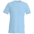 Bleu ciel - Front - T-shirt à manches courtes coupe cintrée Kariban pour homme