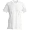 Blanc - Front - T-shirt à manches courtes coupe cintrée Kariban pour homme