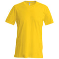 Jaune - Front - T-shirt à manches courtes coupe cintrée Kariban pour homme