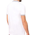 Blanc - Gris Oxford - Back - Kariban - Polo PIQUE - Homme