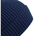 Bleu marine - Back - Beechfield - Bonnet côtelé ENGINEERED - Unisexe