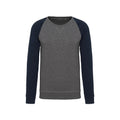 Gris chiné - Bleu marine - Front - Kariban - Sweat - Homme