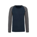 Bleu marine - Gris chiné - Front - Kariban - Sweat - Homme