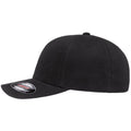 Noir - Side - Yupoong - Casquette FLEXFIT