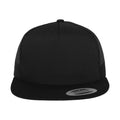 Noir - Back - Yupoong - Casquette trucker FLEXFIT CLASSIC