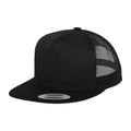 Noir - Front - Yupoong - Casquette trucker FLEXFIT CLASSIC