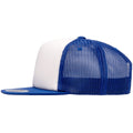 Blanc - Bleu roi - Side - Yupoong - Casquette trucker