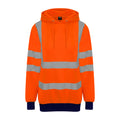 Orange - bleu marine - Front - PRO RTX - Sweat à capuche - Adulte