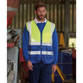 Bleu roi - Jaune fluo - Back - PRO RTX - Gilet haute visibilité EXECUTIVE - Adulte