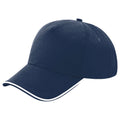 Bleu marine - Blanc - Back - Beechfield - Casquette - Adulte