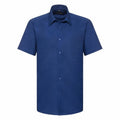 Bleu roi vif - Front - Russell Collection - Chemise OXFORD - Homme