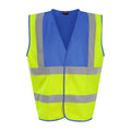 Jaune - bleu roi - Front - PRO RTX - Gilet haute visibilité - Adulte