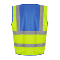 Jaune - bleu roi - Back - PRO RTX - Gilet haute visibilité - Adulte