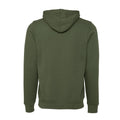 Vert militaire - Back - Bella + Canvas - Sweat à capuche - Adulte