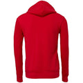 Rouge - Back - Bella + Canvas - Sweat à capuche - Adulte