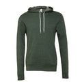 Vert forêt Chiné - Front - Bella + Canvas - Sweat à capuche - Adulte