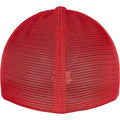 Rouge - Back - Flexfit - Casquette OMNIMESH - Adulte