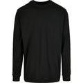 Noir - Front - Build Your Brand - Sweat ORGANIC - Homme