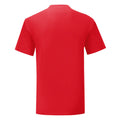 Rouge - Back - Fruit of the Loom - T-shirt ICONIC - Homme