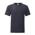 Bleu marine foncé - Front - Fruit of the Loom - T-shirt ICONIC - Homme