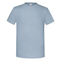 Bleu pâle - Front - Fruit of the Loom - T-shirt ICONIC - Homme