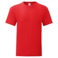 Rouge - Front - Fruit of the Loom - T-shirt ICONIC - Homme