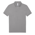 Gris chiné - Front - B&C - Polo - Homme