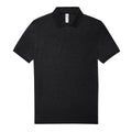 Noir chiné - Front - B&C - Polo MY - Homme