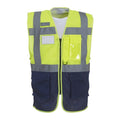 Jaune - Bleu marine - Front - Yoko - Gilet haute visibilité EXECUTIVE - Homme