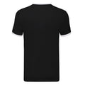 Noir - Blanc - Back - Fruit of the Loom - T-shirt RINGER - Homme