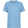 Bleu ciel - Front - Fruit of the Loom - T-shirt VALUEWEIGHT - Enfant