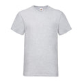 Gris - Front - Fruit of the Loom - T-shirt VALUEWEIGHT - Homme