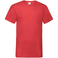 Rouge - Front - Fruit of the Loom - T-shirt VALUEWEIGHT - Homme