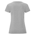 Gris chiné - Back - Fruit of the Loom - T-shirt ICONIC - Femme