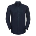 Bleu marine vif - Front - Russell Collection - Chemise formelle - Homme