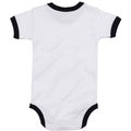 Blanc - Noir - Back - Babybugz - Body RINGER - Bébé