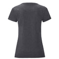 Gris foncé - Back - Fruit of the Loom - T-shirt ICONIC - Femme