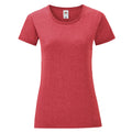 Rouge - Front - Fruit of the Loom - T-shirt ICONIC - Femme