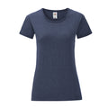 Bleu marine - Front - Fruit of the Loom - T-shirt ICONIC - Femme