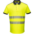 Jaune - Noir - Front - Portwest - Polo haute visibilité - Adulte