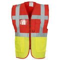 Rouge - Jaune - Front - Yoko - Gilet EXECUTIVE - Adulte