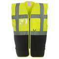 Jaune - Noir - Front - Yoko - Gilet EXECUTIVE - Adulte